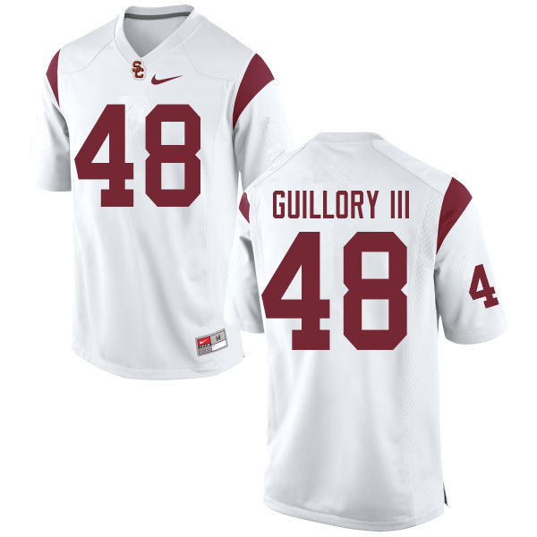 Men #48 Winston Guillory III USC Trojans College Football Jerseys Sale-White